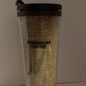 2010 Starbucks 16 oz. Burlap Coffee tumbler